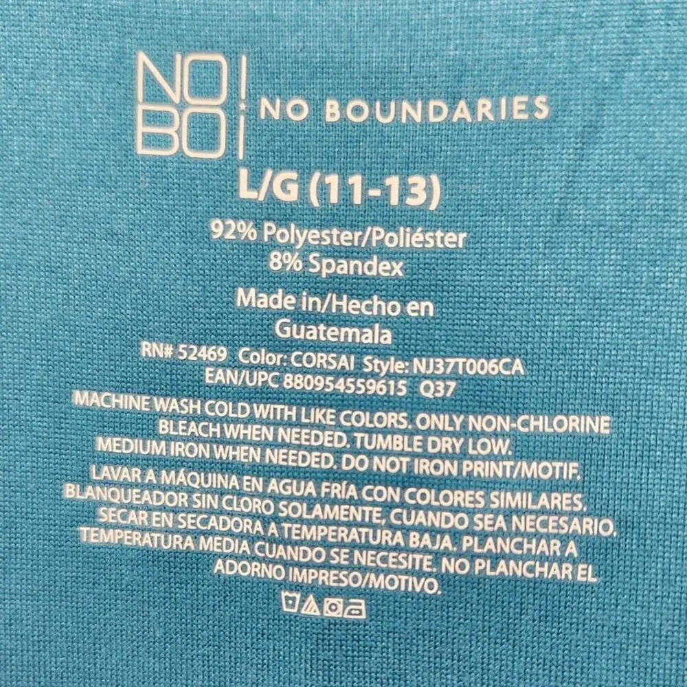 NO BOUNDARIES Tank Top Girls Size Large 11-12